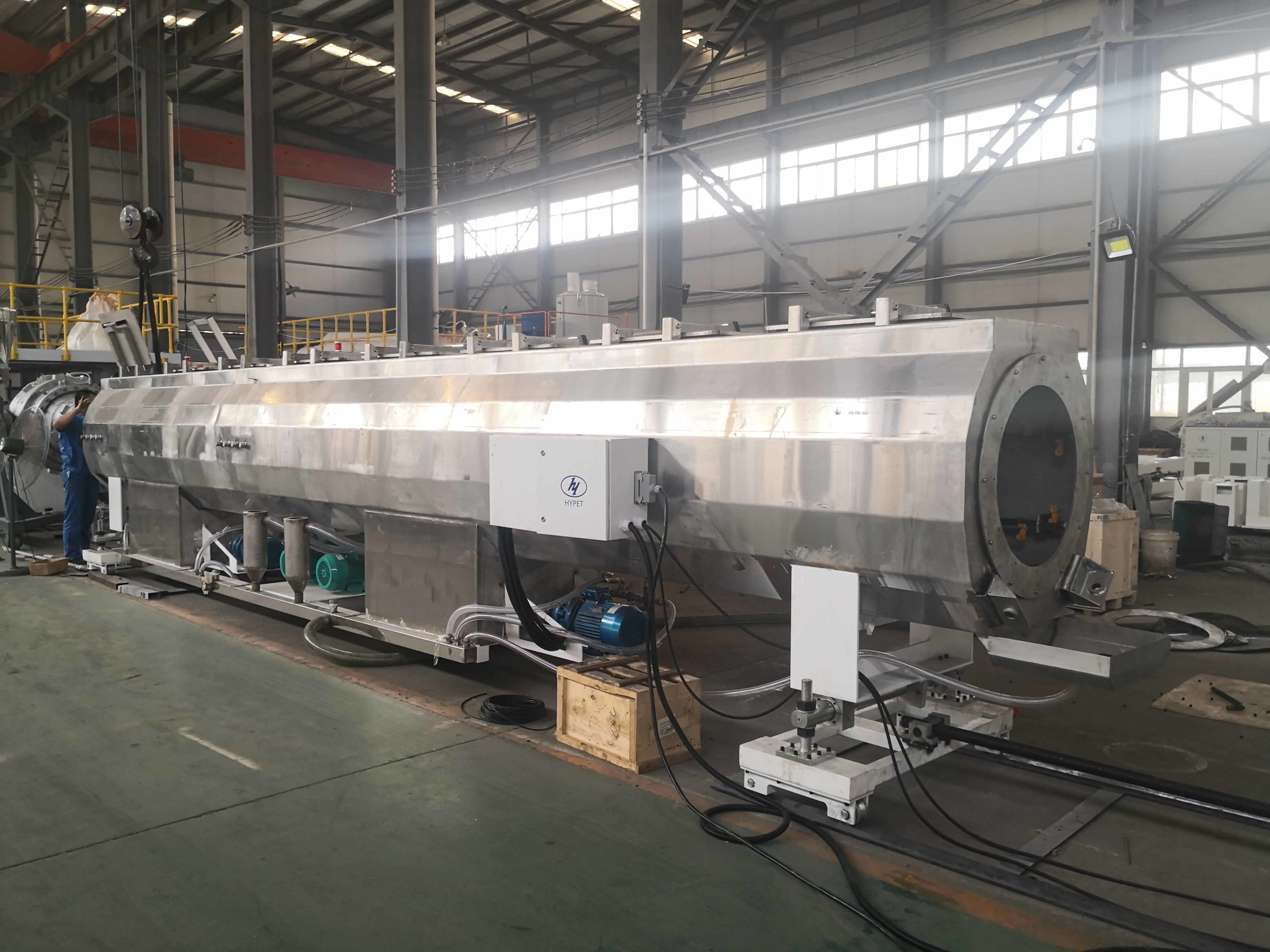 315/355/400/500/630mm 12"-24"inch PVC UPVC Pipe Production Line With HYPS120/28 Parallel Twin Screw Extruder