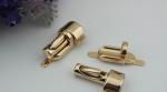 OEM factory nickel free zinc alloy hanging brush anti brass plating metal bag