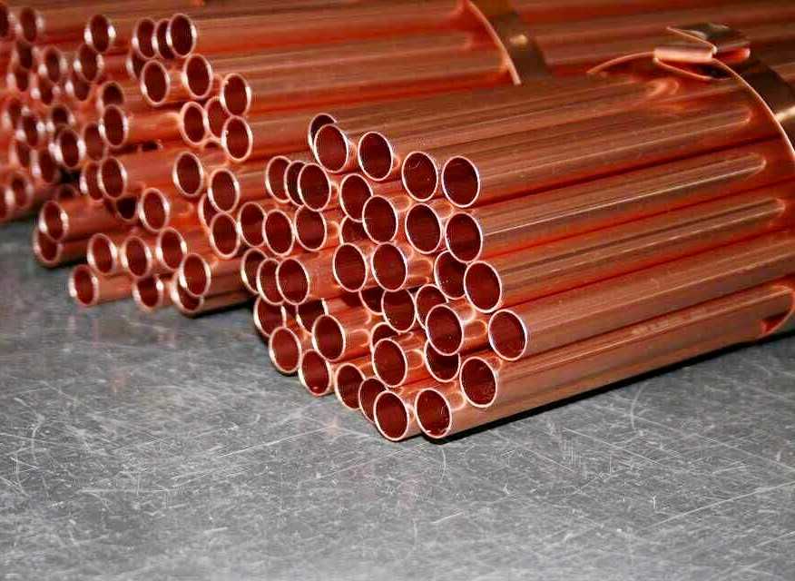 Threaded Copper Pipes 0.1-100mm Wall Thickness 205MPa Ultimate Strength