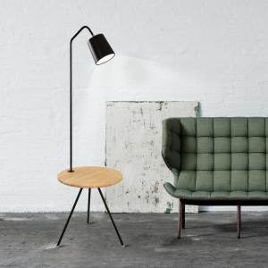 Wholesale Standing LED iron tripod floor lamp for sitting room Studio wooden floor lamp(WH-WFL-15) from china suppliers