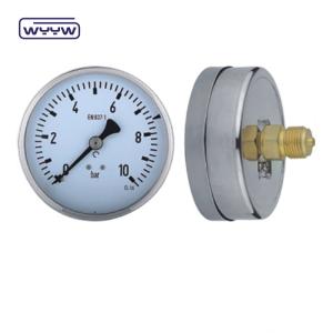 Wholesale No Oil Stainless Steel Pressure Gauge Back Mounting OEM Customized from china suppliers