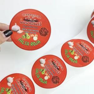 Wholesale Waterproof Food Private Label Jam Food Bottle Packaging Label Stickers from china suppliers