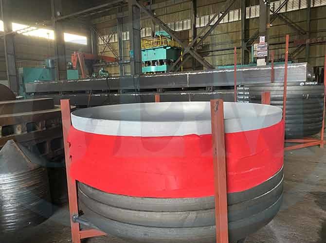 Boiler Head 800mm 316L 304L Hemispherical Pressure Vessel Dish End Types