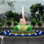 Program Color Changing LED Pool Fountain Stainless Steel 304