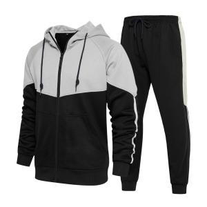 Wholesale Anti Bacterial Tracksuit Jogger Set Men Zipper Hoodies Sweatpants from china suppliers