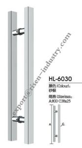 Wholesale Stainless steel door handle HL6030, dia38 X 25 X 800 from china suppliers