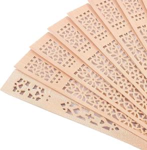 Wholesale Custom Chinese Carved Folding Fragrance Wood Hand Fan Hotel Wedding Fan from china suppliers