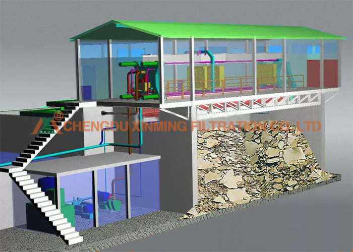 24 Hours Automatic Sand and Gravel Plant Sand Sludge Dewatering Press Filter
