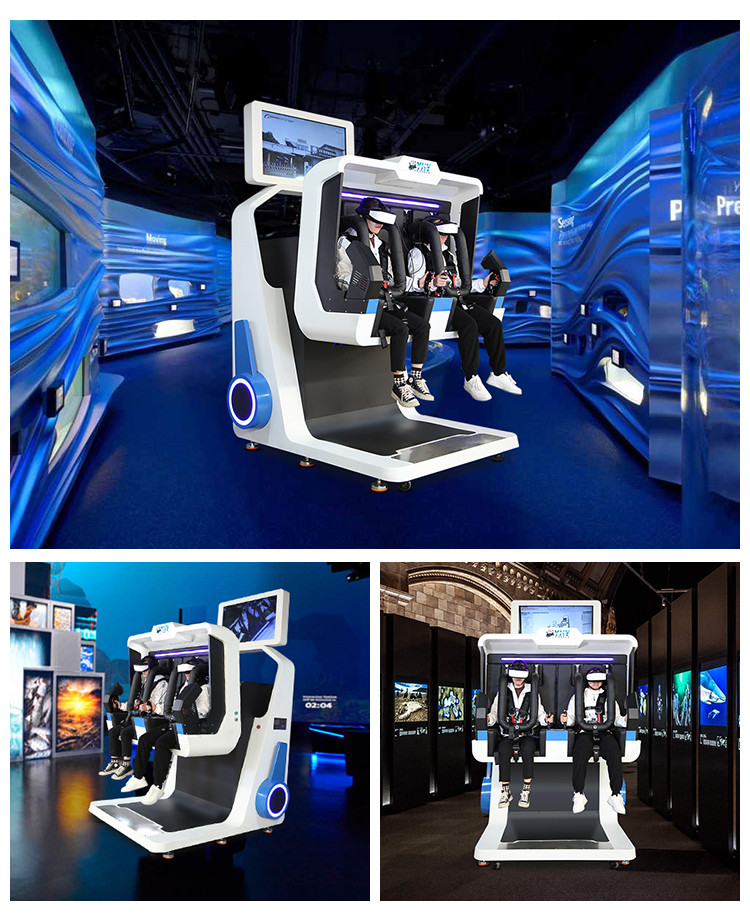 220V Amusement Park Immersive 9D Rotating VR 360 Simulator With 2 Players