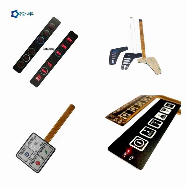 Industrial Backlight Membrane Switch Glossy PET Home Device Membrane Touch Panel