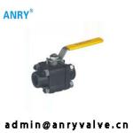 Forged Steel 1 Inch 3 Way Ball Valve / Floating Ball Valve Class150 300 600