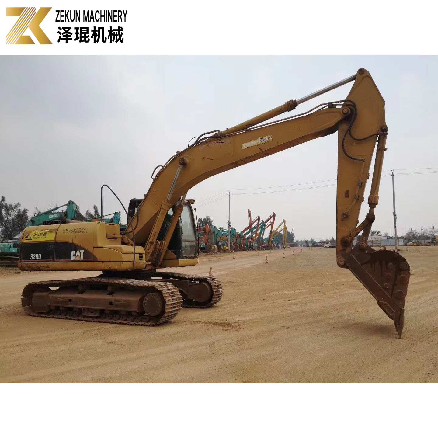 Used CATERPILLAR 320D Hydraulic Excavator 2012 with Crawler Option.