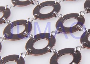Wholesale Interior / Exterior Hotel Metal Ring Curtain Fireproof With 0.8 Mm Thickness from china suppliers