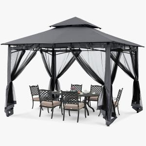 Wholesale Elegant Metal Gazebos with Retractable Roofs Your Perfect Outdoor Oasis from china suppliers