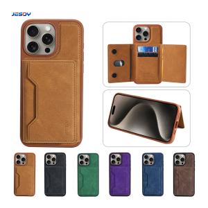 Wholesale Custome Magsafe Leather Phone Wallet Shockproof For IPhone And Samsung from china suppliers
