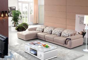 Wholesale modern geniune leather home sectional sofa furniture from china suppliers
