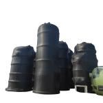 4000mm Cylindrical Vertical Storage Tank Durable Chemistry Storaging