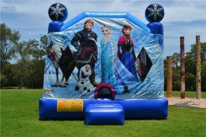 Wholesale OEM Printing Inflatable Bouncer Slide , Commercial Disney Frozen C4 Combo Jumping Castle from china suppliers