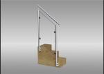 Anti Rust Stainless Steel Glass Railing Top Mount / Side Mount For Decoration