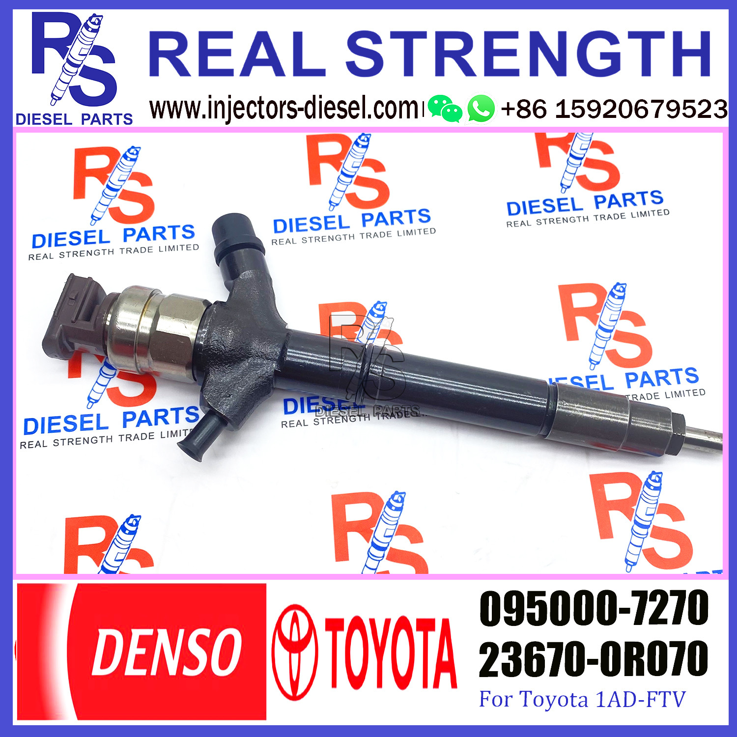 Common Rail Fuel Injector 095000-7640 095000-7630 095000-7280 095000-7270 for TOYOTA 23670-0R170 23670-09290