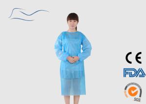 Wholesale PP Blue Plastic Isolation Gowns , Dust Proof Medical Isolation Gowns from china suppliers