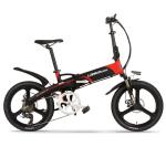13AH L G Battery Powered Bike , LANKELEISI 20 Inch Folding Electric Bike