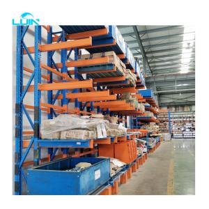 Wholesale 2000kg Capacity Steel Tube Cantilever Rack Shelves For Fabric Roll Storage from china suppliers