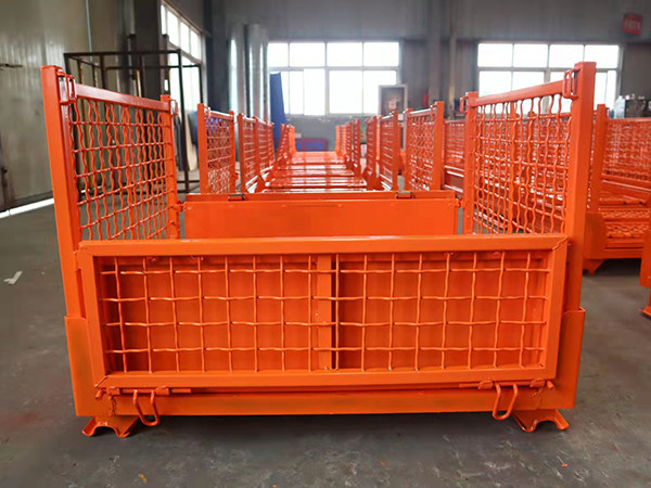 Customized Load Capacity Steel Stillage Cage For Warehouse Storage