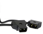 D-Tap Male To D-Tap Male Coiled Extension Cable For DSLR Rig Anton Bauer Battery