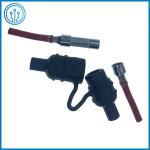 Dust Proof 10x38mm Cylindrical Ceramic Fuse Block 80A 600V For Parking Lot