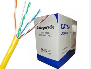 Wholesale CCA 24AWG 1000ft Cat5e Ethernet Lan Cable Bulk UTP Pull Box Waterproof Outdoor from china suppliers