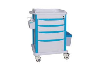 Wholesale Medication Medical Trolleys Abs Plastic Top Board Protruding Edge For Resuscitation from china suppliers