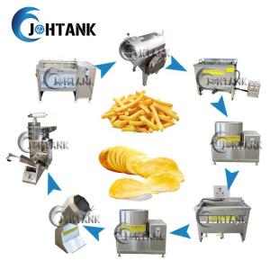 Wholesale Industrial Frozen French Fries Making Machine , Banana Plantain Chips Making Machine 2000kg/hr from china suppliers