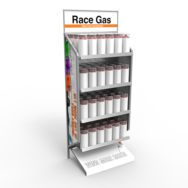Stores Point Of Sales Displays Wooden Tray Salad Display Stand With Wheels