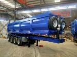 3/4 Axle Air Suspension Rear Tipping Dump Semi-trailer