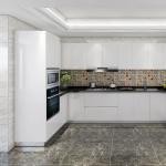 Home Furniture Sintered Stone Kitchen Cabinet Wood Grain Design
