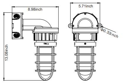 10-40W Explosion Proof Led High Bay ATEX AC100-277V