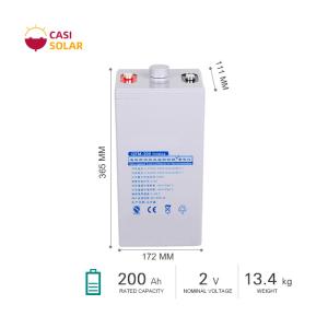 Wholesale JGFM Gel Valve Regulated Sealed Battery 2V 200ah Gel Deep Cycle from china suppliers