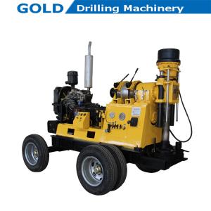 Wholesale Trailer Mounted Diesel Power Driving Hydraulic Feeding Water Well Drilling Rig from china suppliers