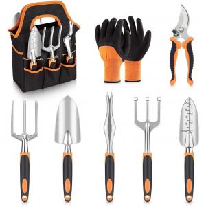 Wholesale 8-Piece High Density Garden Equipment Heavy Duty Garden Tools Set Kit With Soft Rubber Non-slip Handle from china suppliers