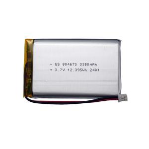 Wholesale Safety Li-Ion Polymer Battery 804670 3350mAh 3.7V Connetoor With PCM from china suppliers