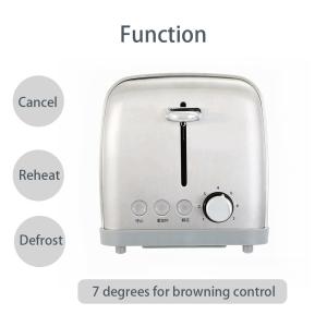 Wholesale 2 Slice Electric Bread Toaster Stainless Steel Toaster 120V 900W from china suppliers