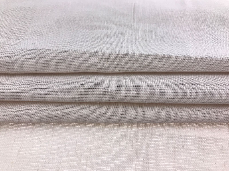 Wrinkle Free Dyed 60*60 Plain Woven Linen Fabric 105gsm Linen Shirt Cloth