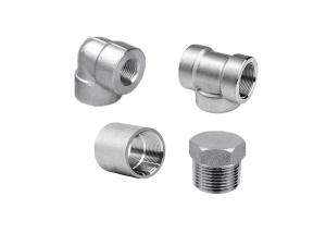 Wholesale Threaded Duplex Steel Pipe Fittings UNS S31803 S32750 S32760 Forged Fittings from china suppliers