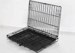 Heavy Duty Folding 30 Inch Large Steel Dog Cages Outdoor Stackable