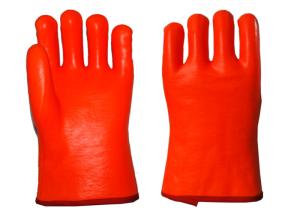 Wholesale 3 Layers Liner PVC Coated Work Gloves , Thermal Waterproof Gloves Smooth Finished from china suppliers
