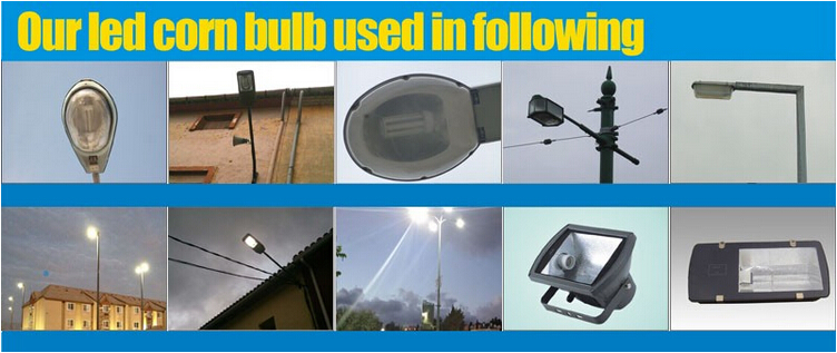 AC100 - 300V SMD5630 E27 LED Corn Bulb 45W Warm White UL&CE Certificated