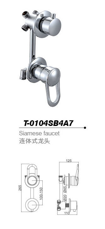 Bathtub mixer,Faucet,cold/hot water basin tap T-0104SB4A7
