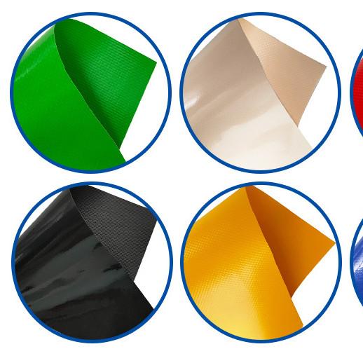100% Polyester PVC Tent Fabric Vinyl Coated Fabric Roll Heavy Duty PVC Tarpaulin