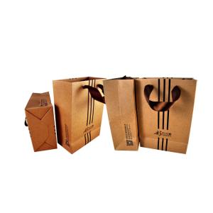 Wholesale Spot UV Paper Bag Printing , Kraft Paper Shopping Bag With Twisted Handle from china suppliers